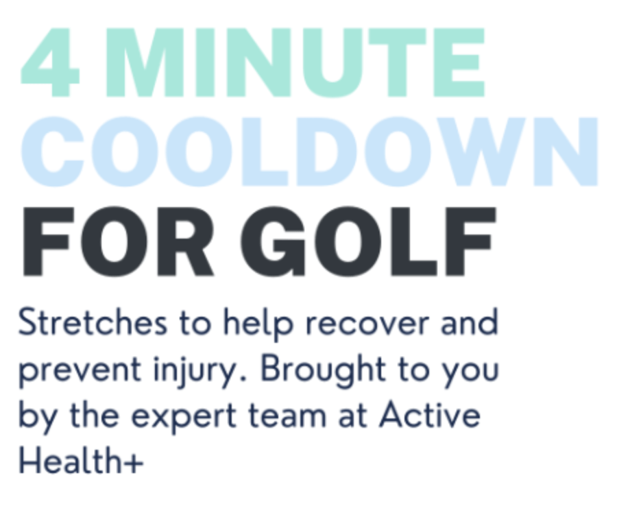 Cool down exercises - after golf injury prevention